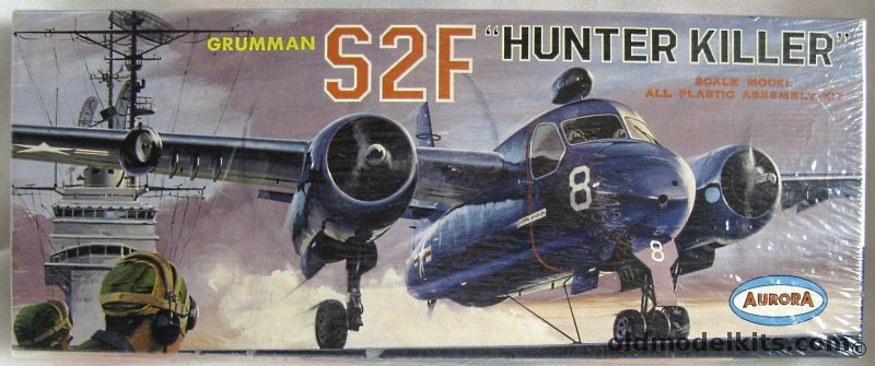 Aurora 1/54 Grumman S2F Hunter-Killer - ASW Aircraft (large scale), 145-100 plastic model kit